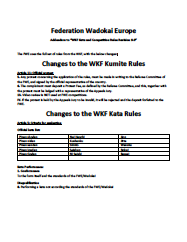 Addendum to “WKF Kata and Competition Rules”